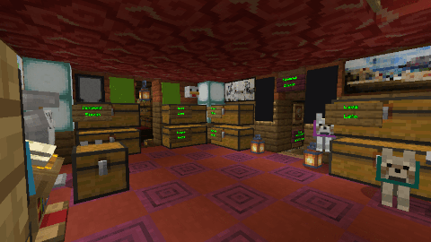The basement of Owly's house contains many chests labeled in both English and in Esperanto.